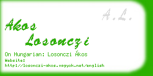 akos losonczi business card